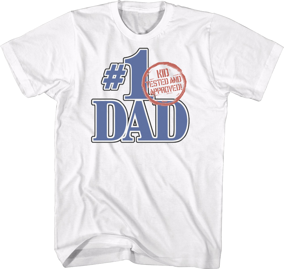 #1 Dad Kid Tested And Approved Father's Day T-Shirt product image 1