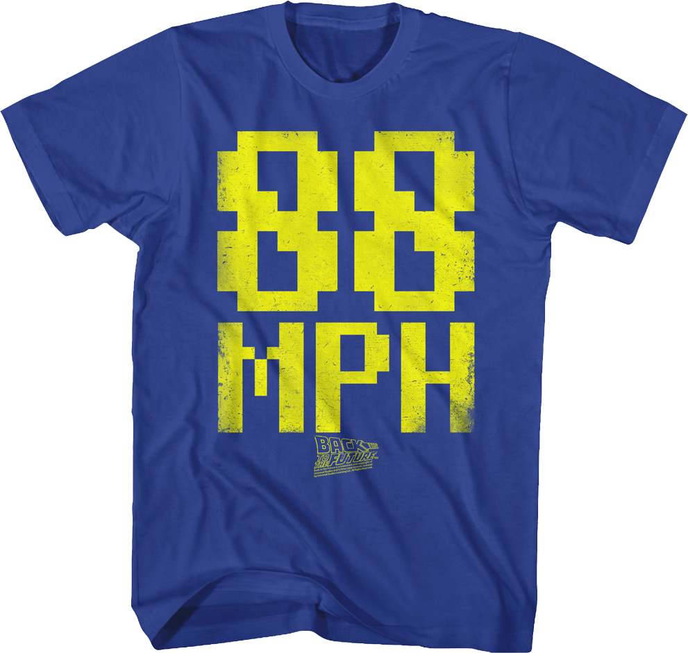 8-Bit 88 MPH Back To The Future T-Shirt product image 1
