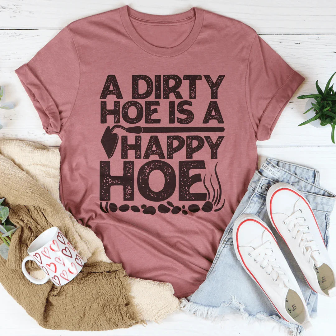 Humorous Gardening Pun Shirt – "A Dirty Hoe Is A Happy product image 3