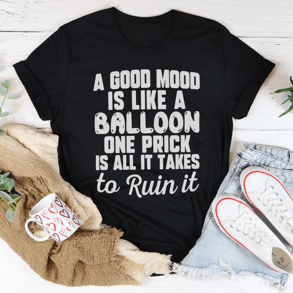 A Good Mood Is Like A Balloon Tee product image 3