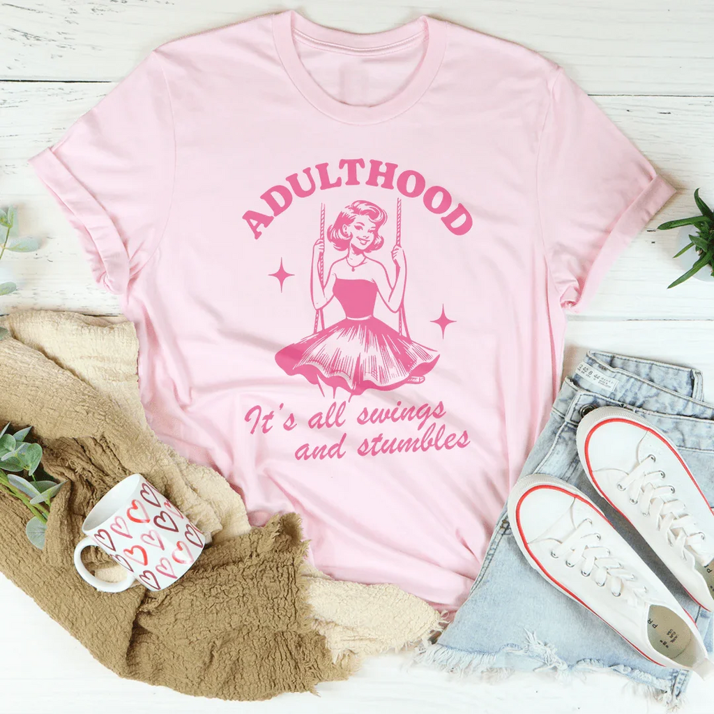 Adulthood It's All Swings And Stumbles Tee product image 4