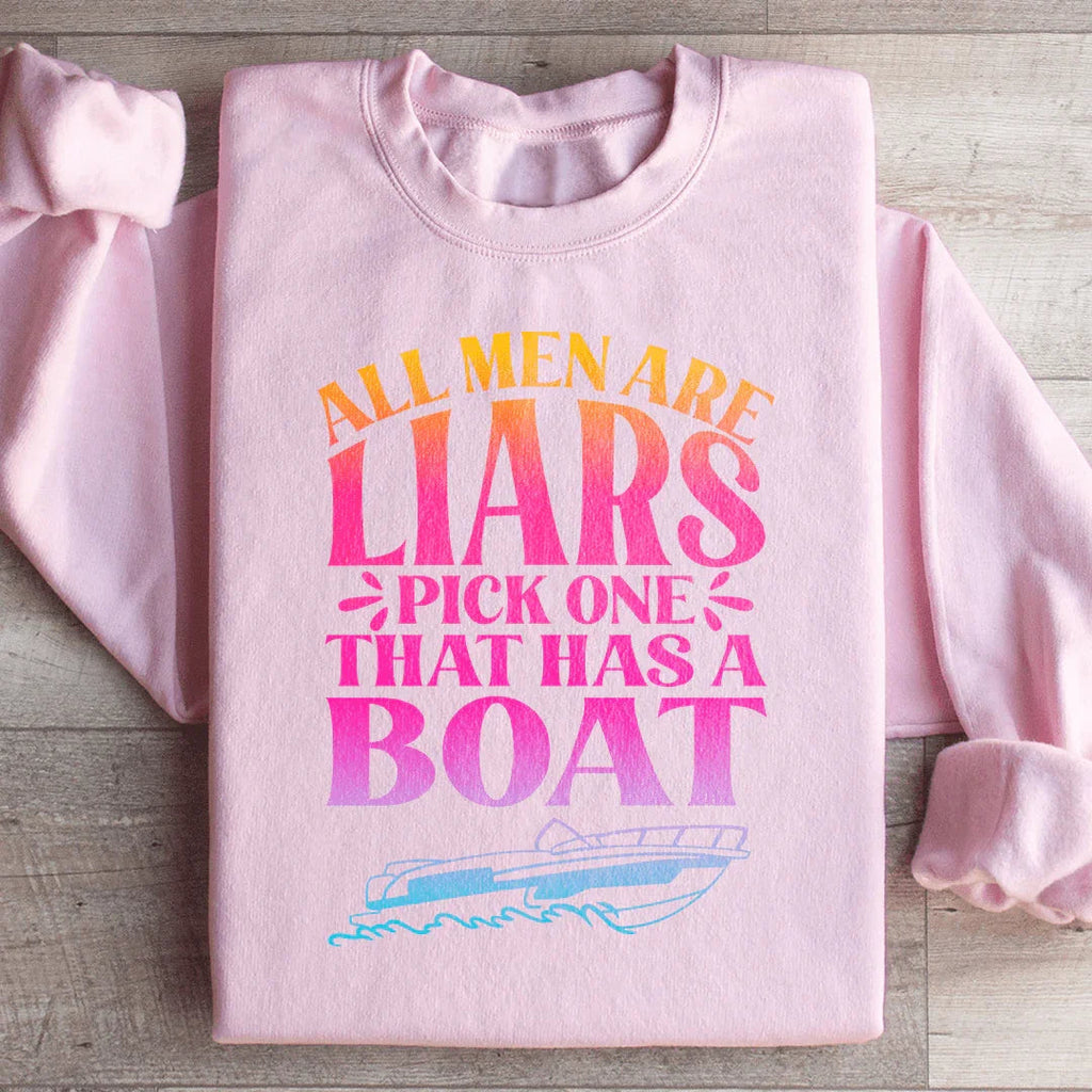 Cheeky Dating Fleece Pullover – "All Men Are Liars Pick One product image 3