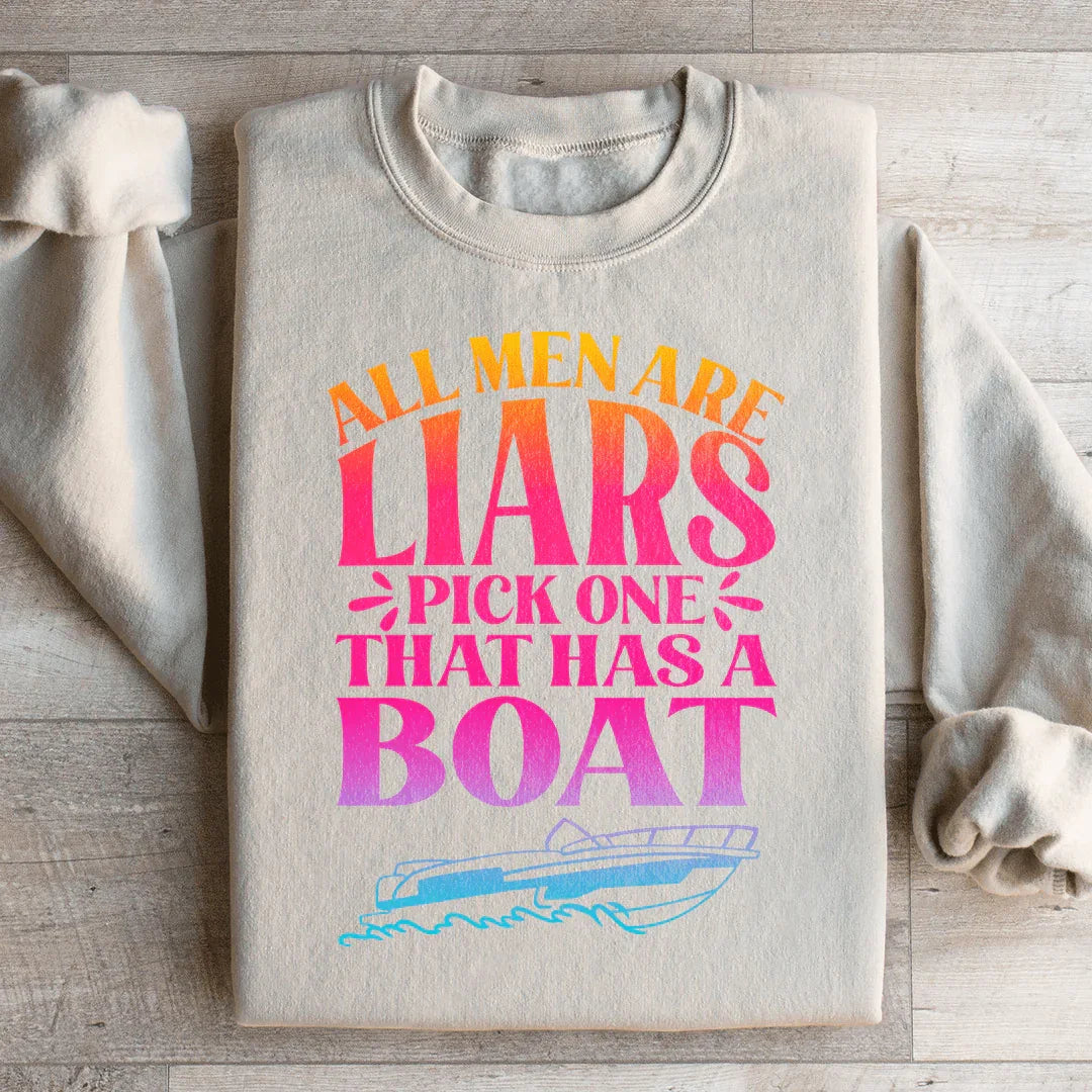 Cheeky Dating Fleece Pullover – "All Men Are Liars Pick One product image 4