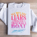 Cheeky Dating Fleece Pullover – "All Men Are Liars Pick One product image 1