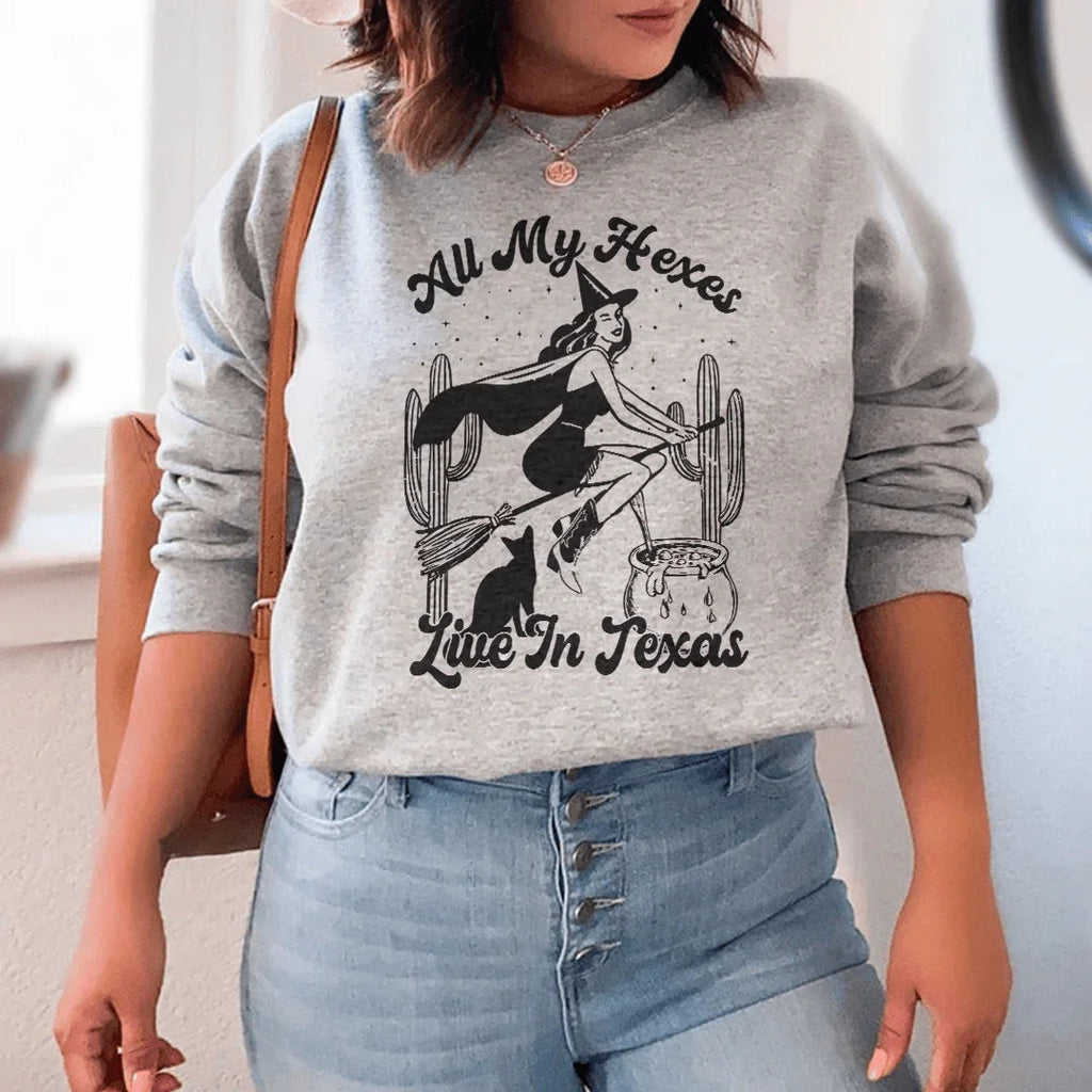 All My Hexas Live In Texas Sweatshirt product image 2
