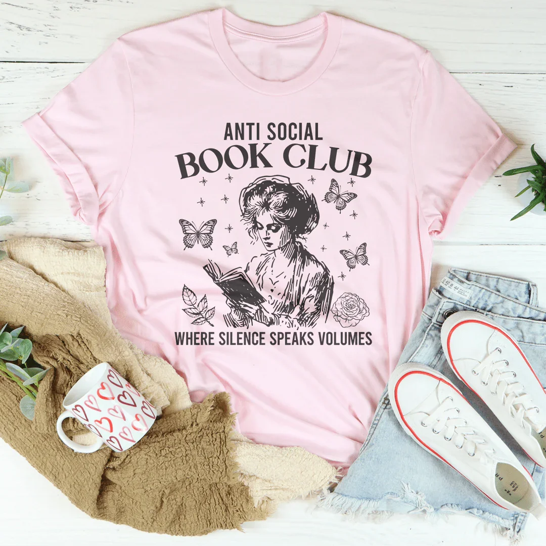Anti Social Book Club Where Silence Speaks Volumes Tee product image 1