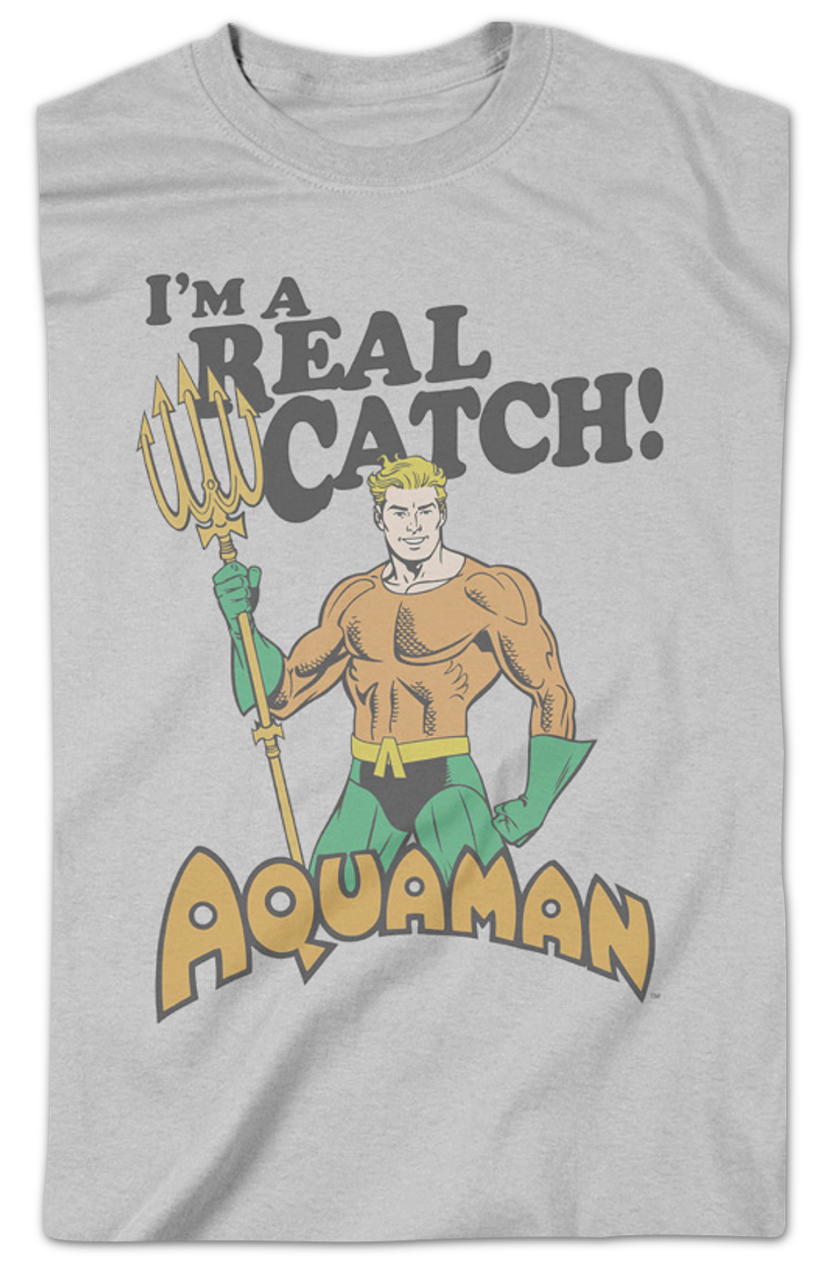 Aquaman I'm A Real Catch DC Comics T-Shirt product image 2