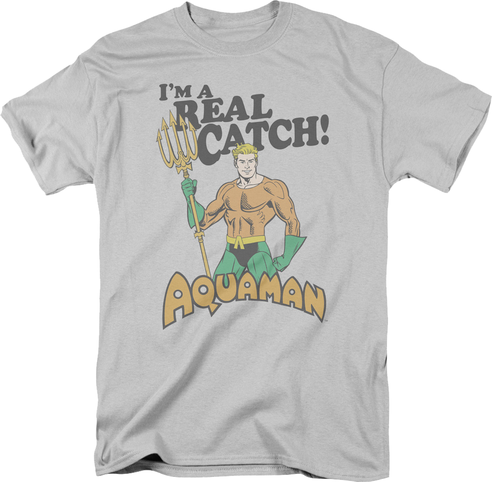 Aquaman I'm A Real Catch DC Comics T-Shirt product image 1