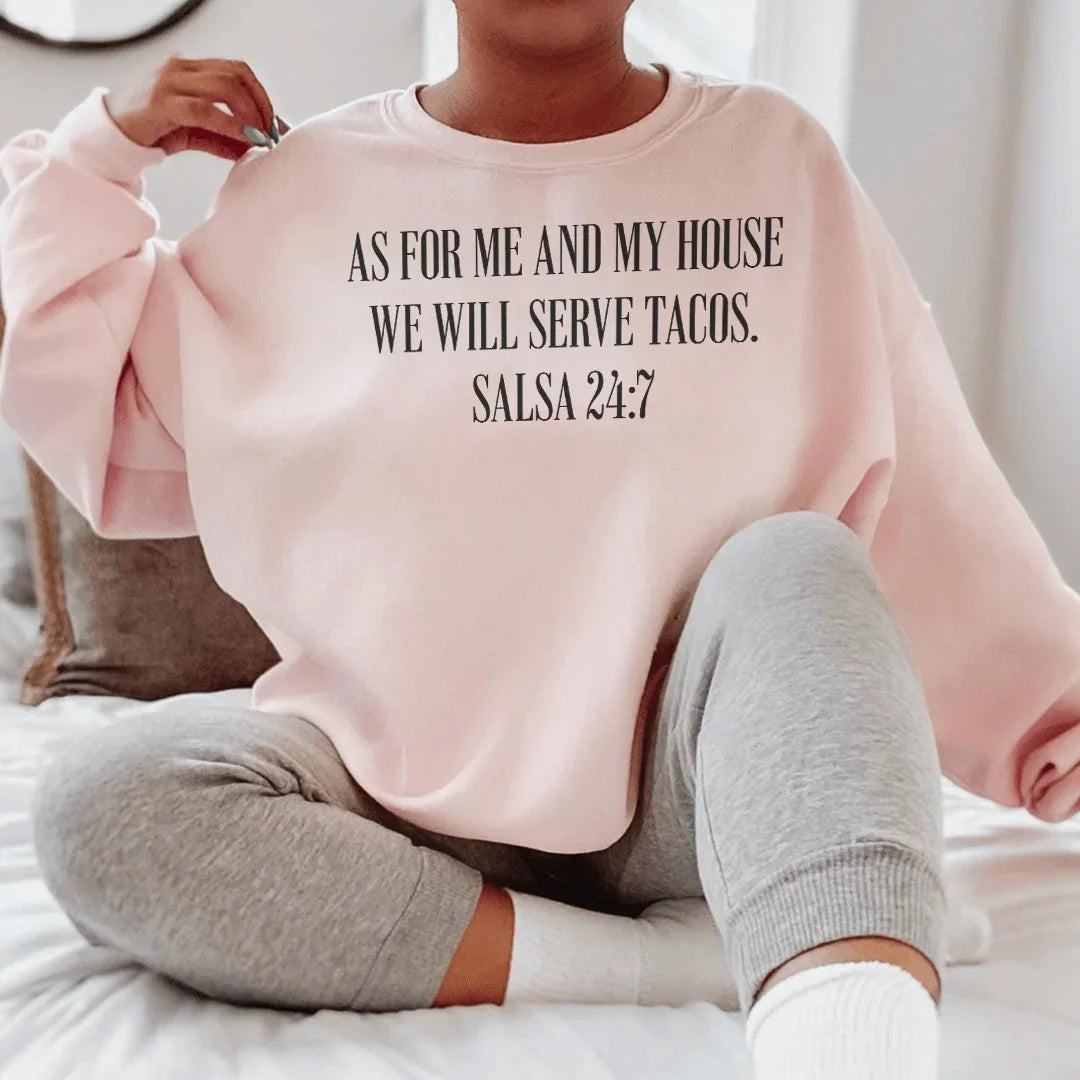 As For Me And My House We Will Serve Tacos Tee product image 3