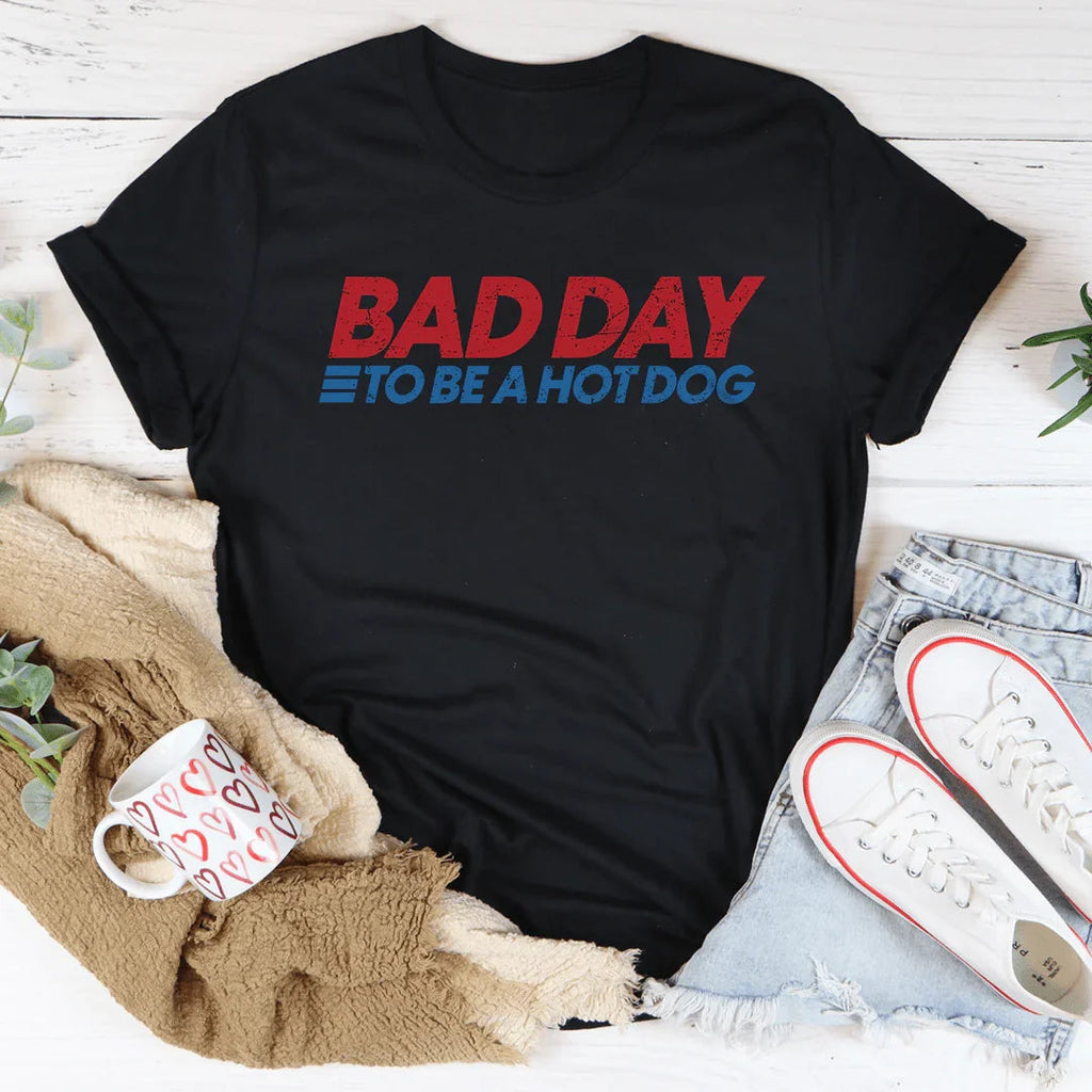 Retro Summer BBQ Graphic T-Shirt – "Bad Day To Be A Hot product image 1
