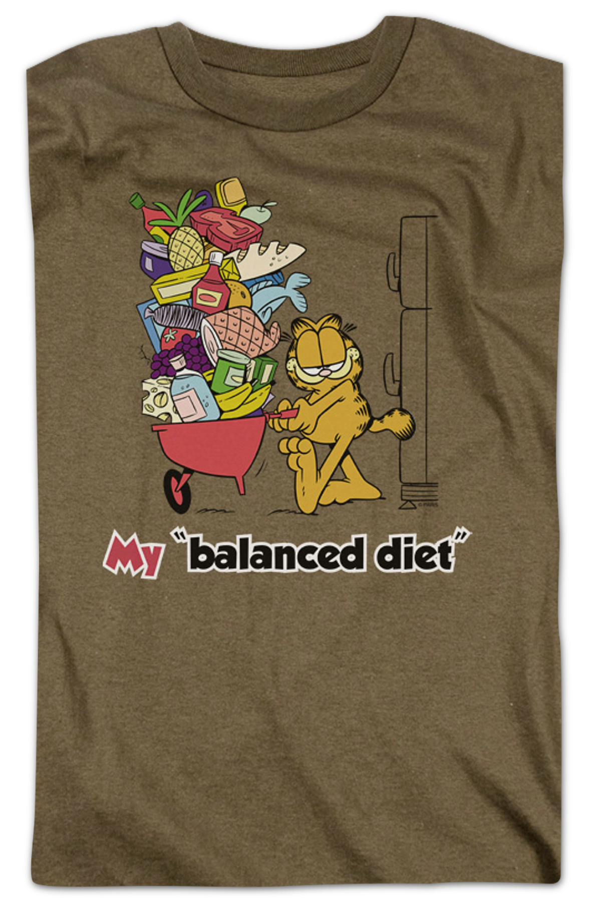 Balanced Diet Garfield T-Shirt product image 2