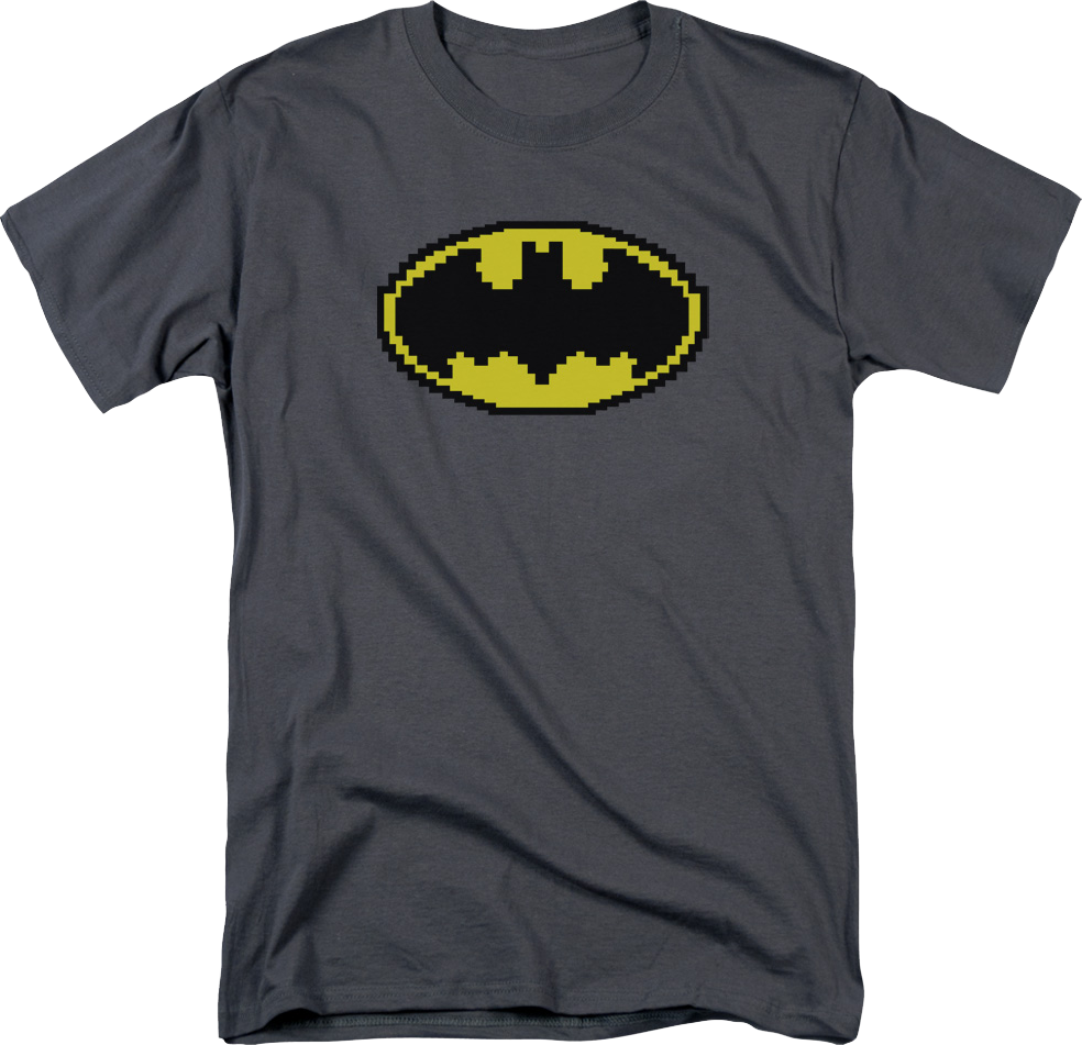 Batman Pixel Symbol DC Comics T-Shirt product image 1