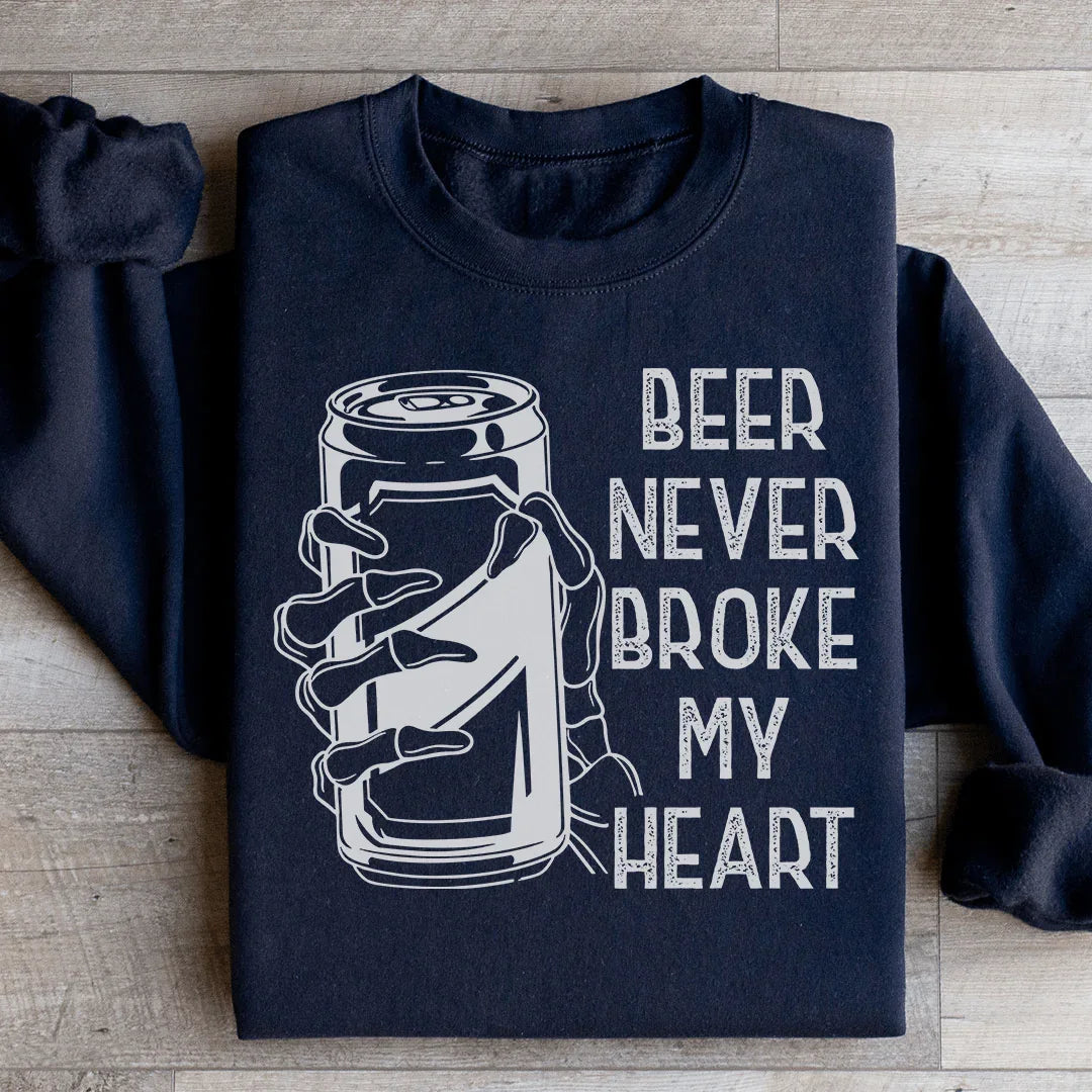 Beer Never Broke My Heart Skull Sweatshirt product image 2