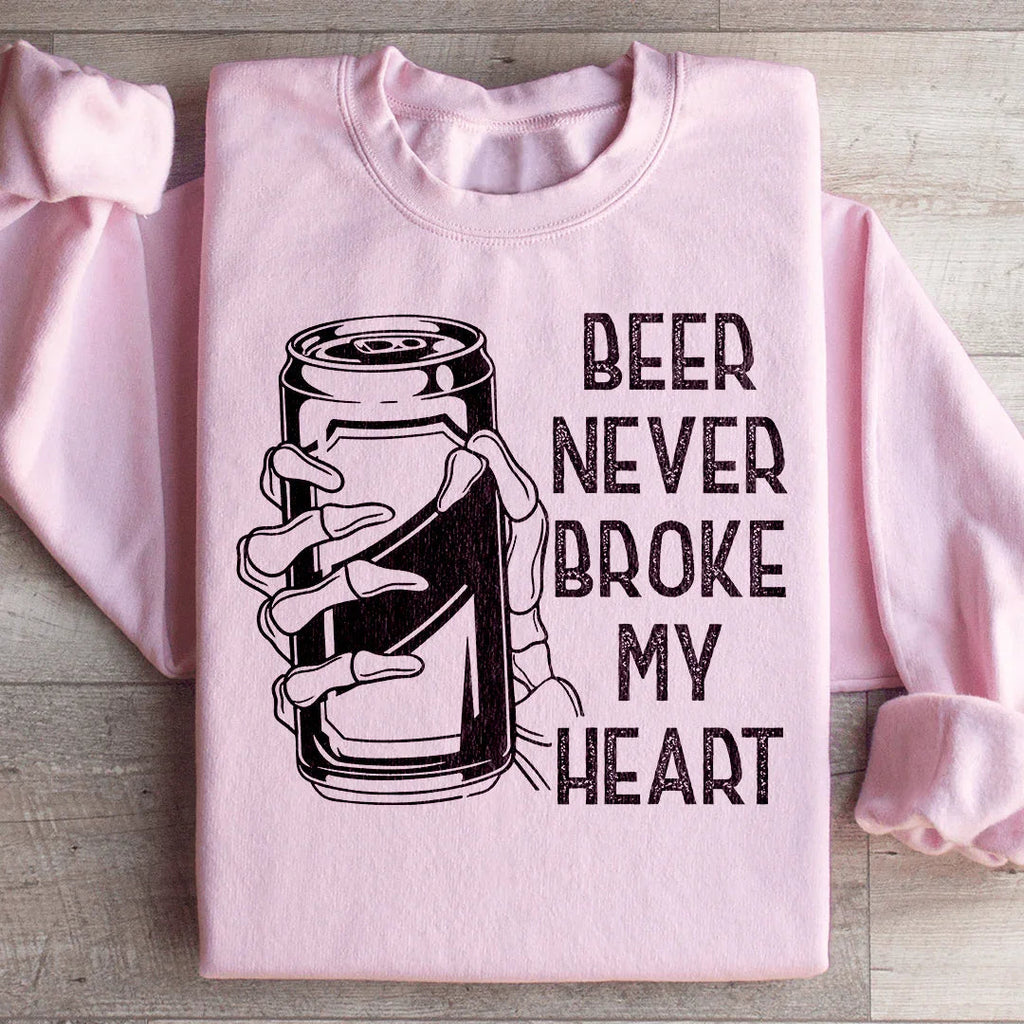 Beer Never Broke My Heart Skull Sweatshirt product image 4