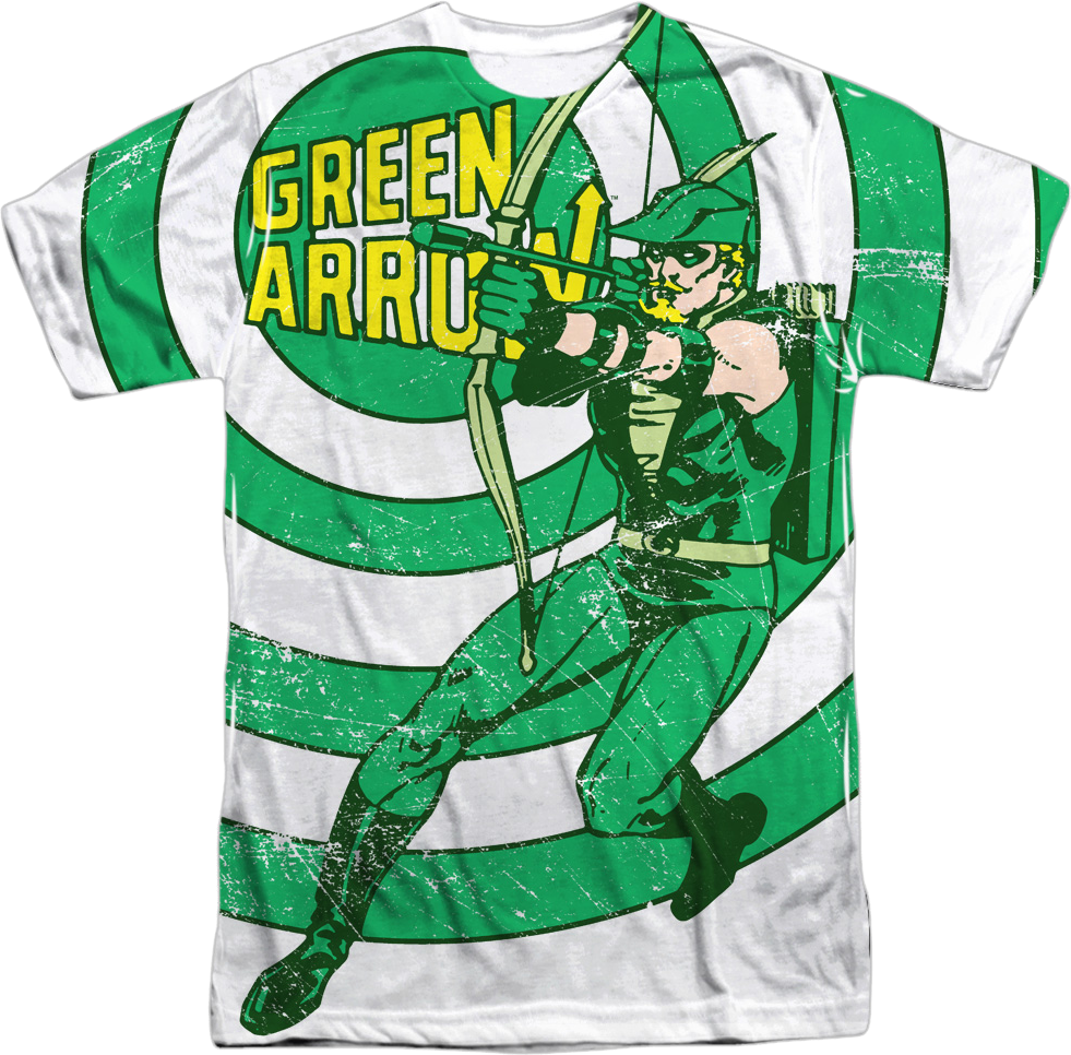 Big Print Green Arrow DC Comics T-Shirt product image 1