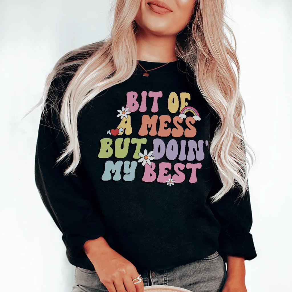 Bit Of A Mess But Doin My Best Tee product image 1