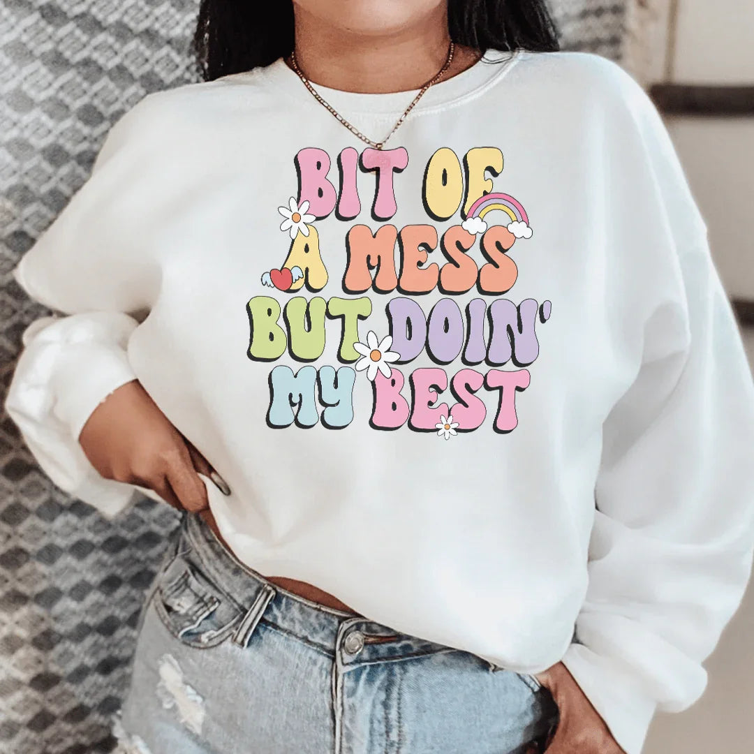 Bit Of A Mess But Doin My Best Tee product image 2