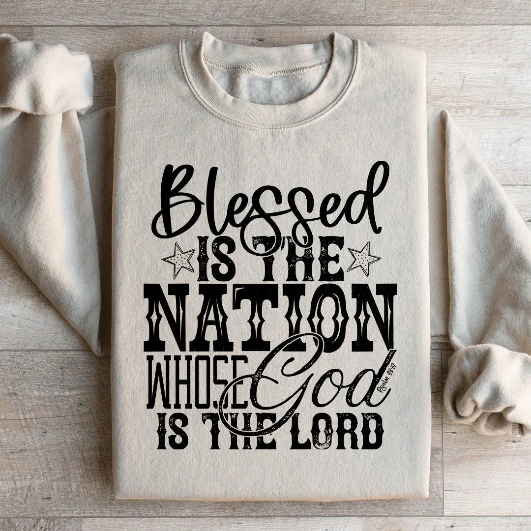 Blessed Is The Nation Whose God Is Lord Sweatshirt product image 1