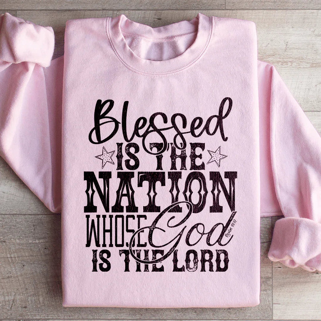 Blessed Is The Nation Whose God Is Lord Sweatshirt product image 3