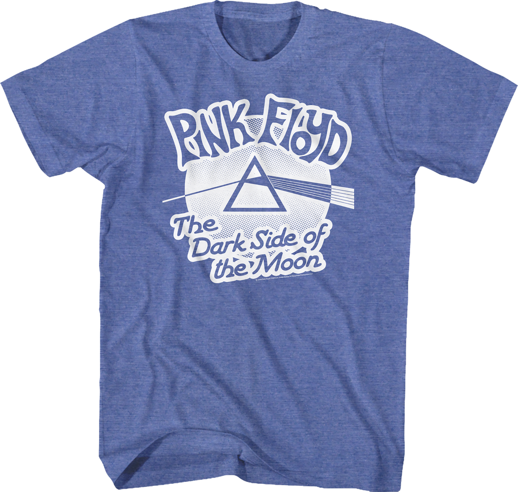Blue Dark Side of the Moon Pink Floyd T-Shirt product image 1