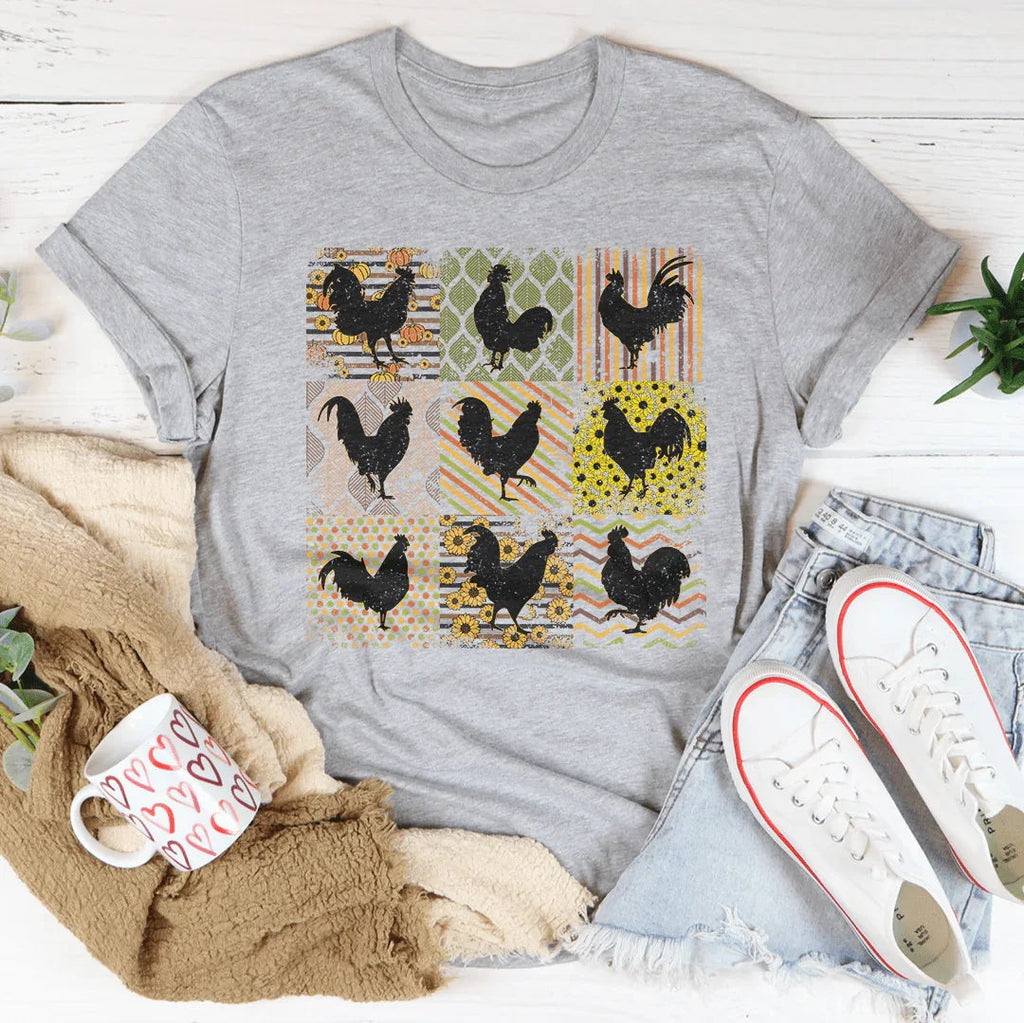 Boho Retro Chickens Tee product image 1