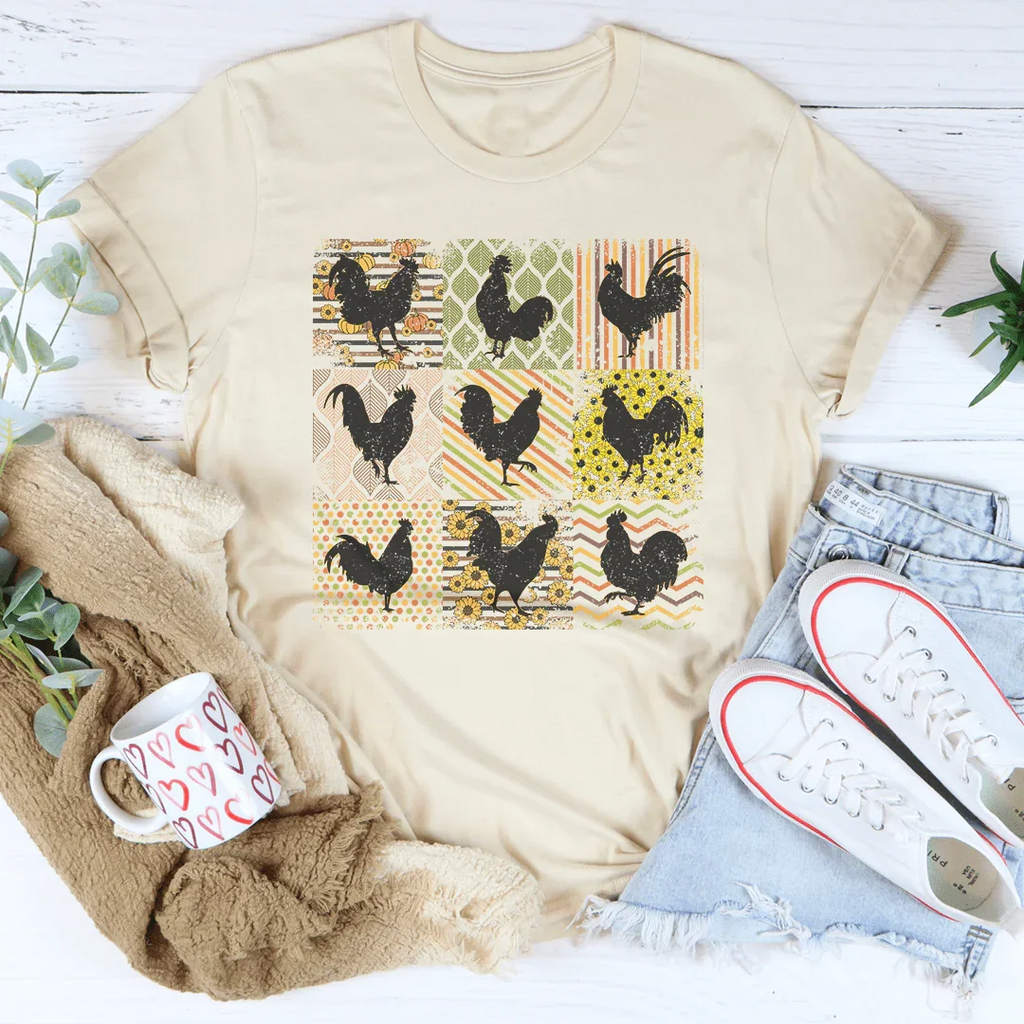 Boho Retro Chickens Tee product image 2