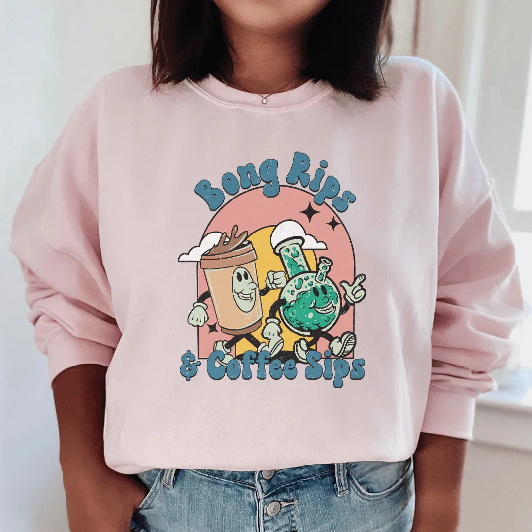 Bong Rips & Cotton Sips Sweatshirt product image 3