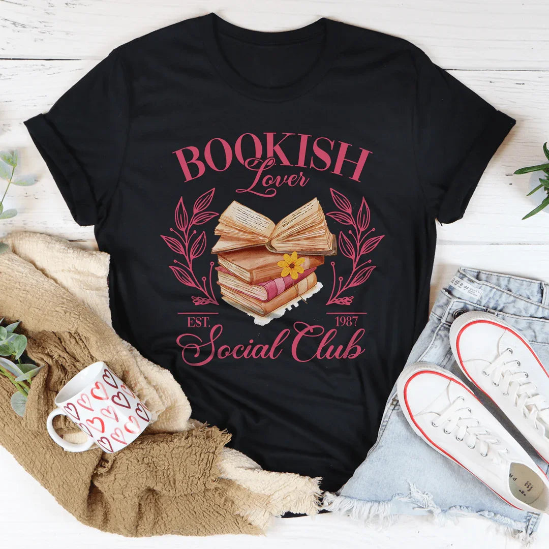 Retro Script Bookish Graphic Top – Lover Social Club product image 3