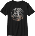 Boys Youth Faux Chrome Logo Cobra Kai Shirt product image 1