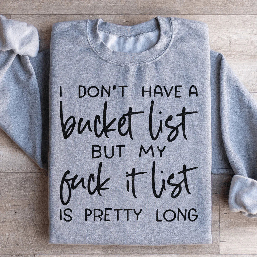 Bucket List Sweatshirt product image 1