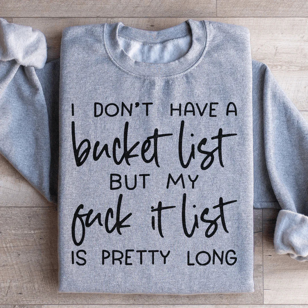 Bucket List Sweatshirt product image 1
