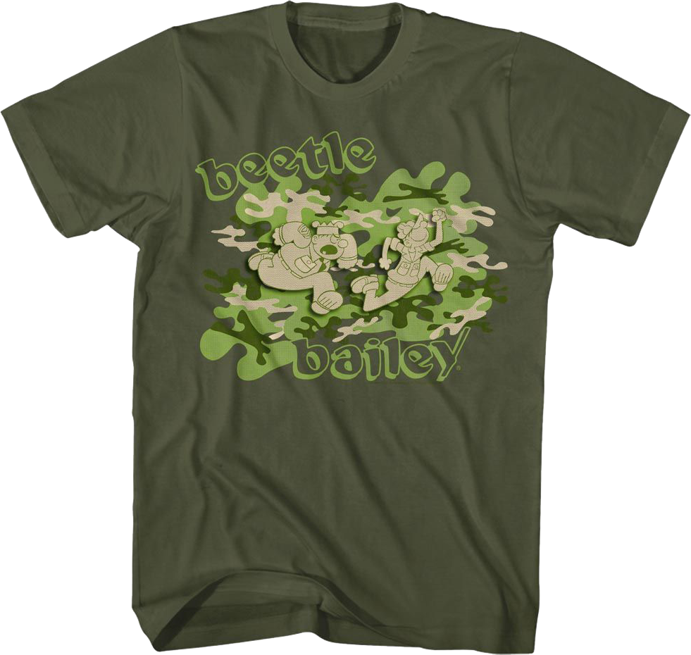 Camouflage Beetle Bailey T-Shirt product image 1