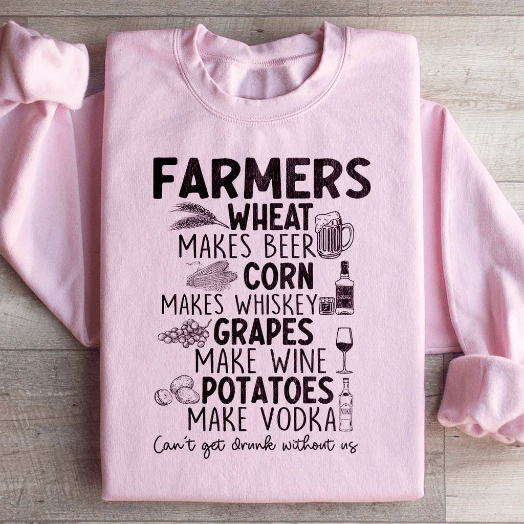 Can't Get Drunk Without Farmers Sweatshirt product image 4