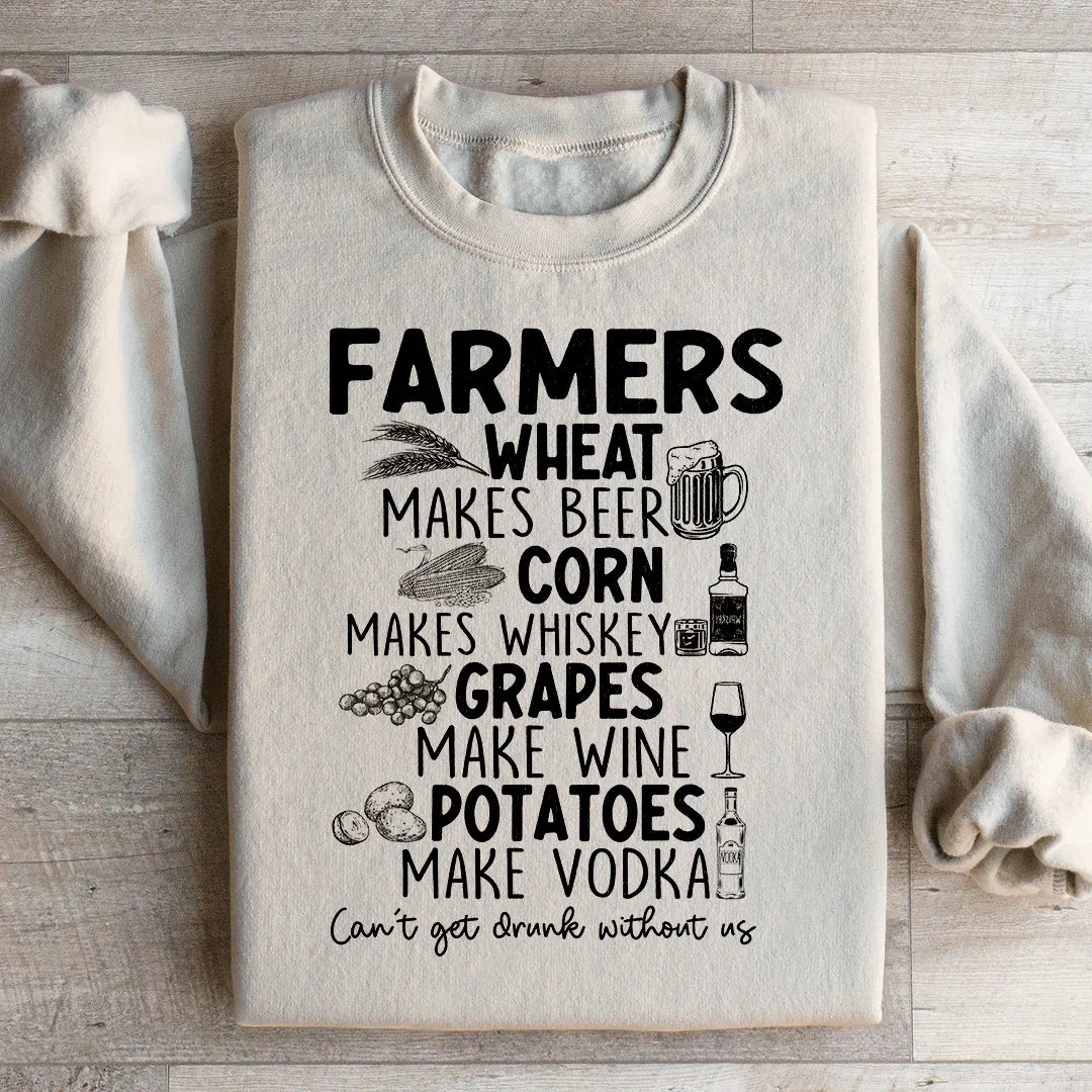 Can't Get Drunk Without Farmers Sweatshirt product image 1