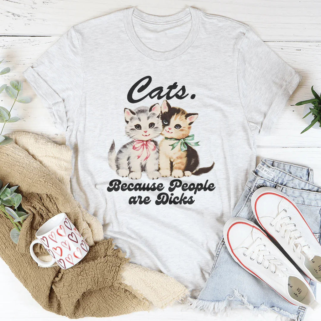 Cats Because People Are D* Tee product image 2