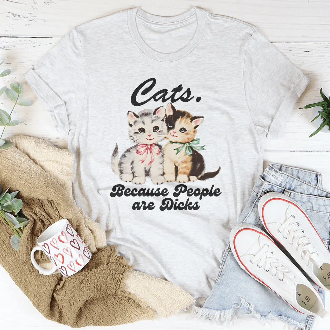 Cats Because People Are D* Tee product image 2