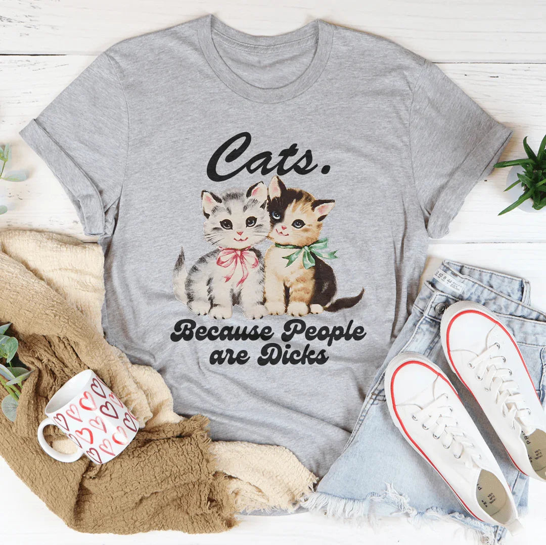 Cats Because People Are D* Tee product image 3