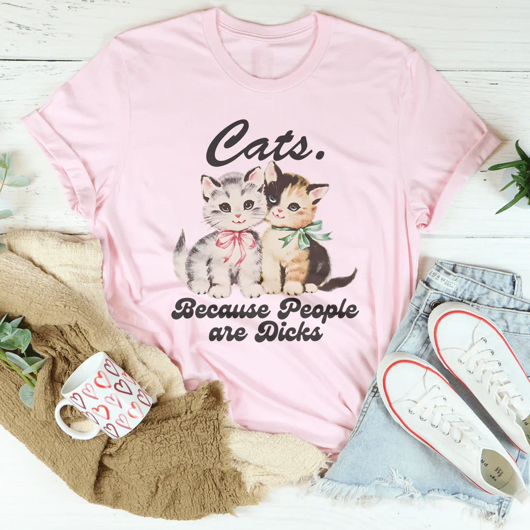 Cats Because People Are D* Tee product image 1