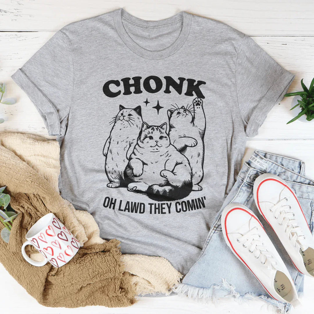 Chonk Oh Lawd They Comin Tee product image 4
