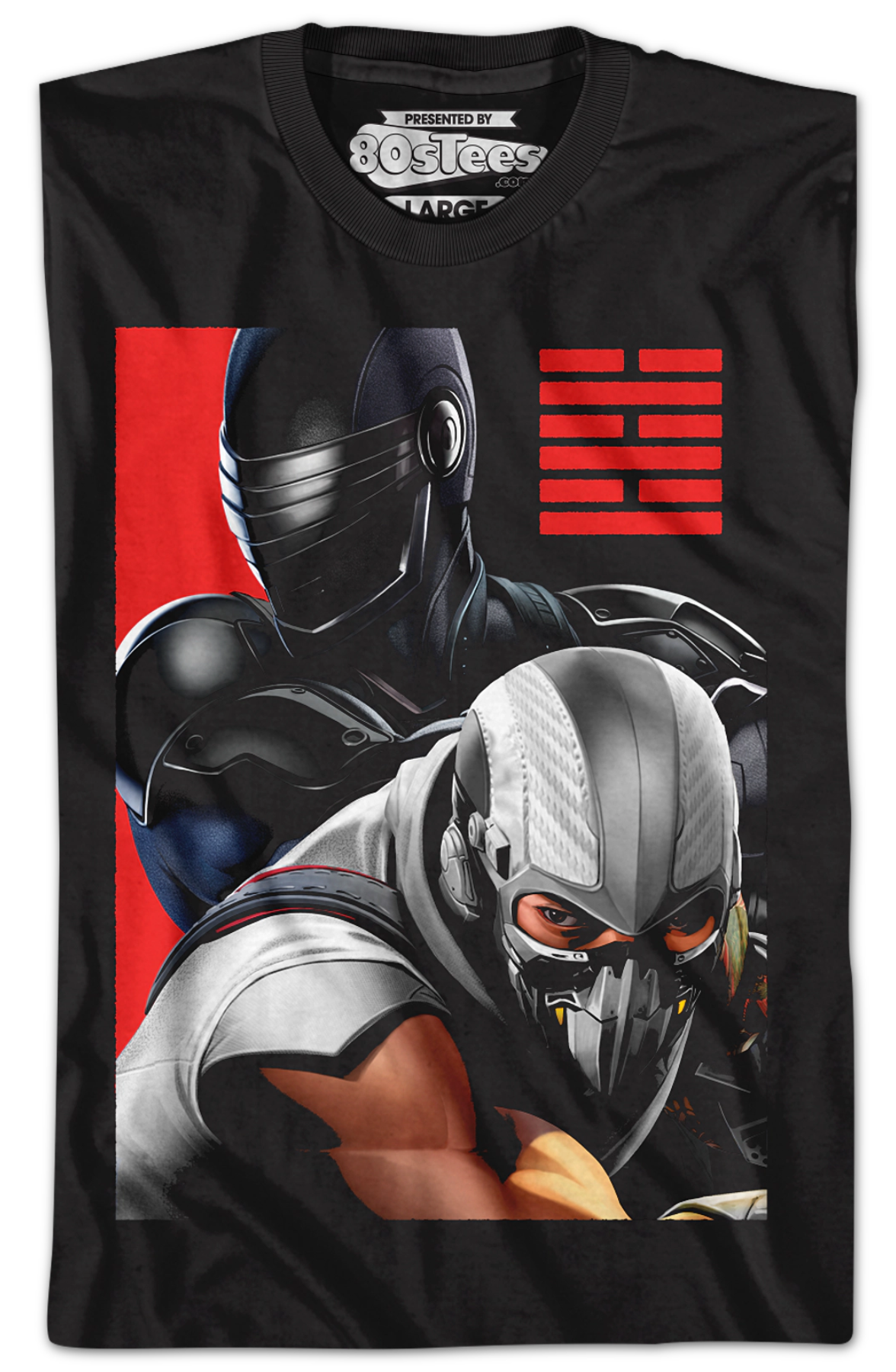 Classified Snake Eyes And Storm Shadow GI Joe T-Shirt product image 2