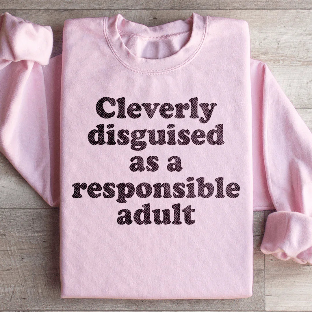 Clearly Disguised As A Responsible Adult Sweatshirt product image 4