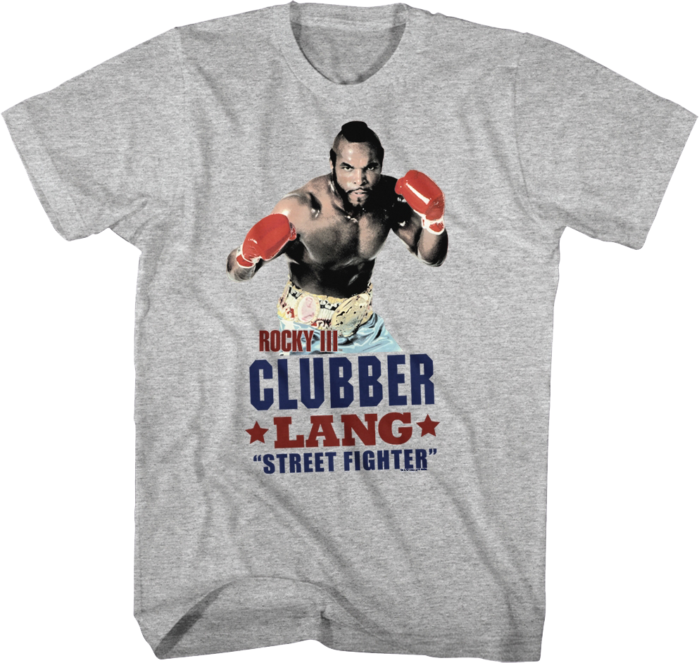 Clubber Lang Street Fighter Rocky III T-Shirt product image 1
