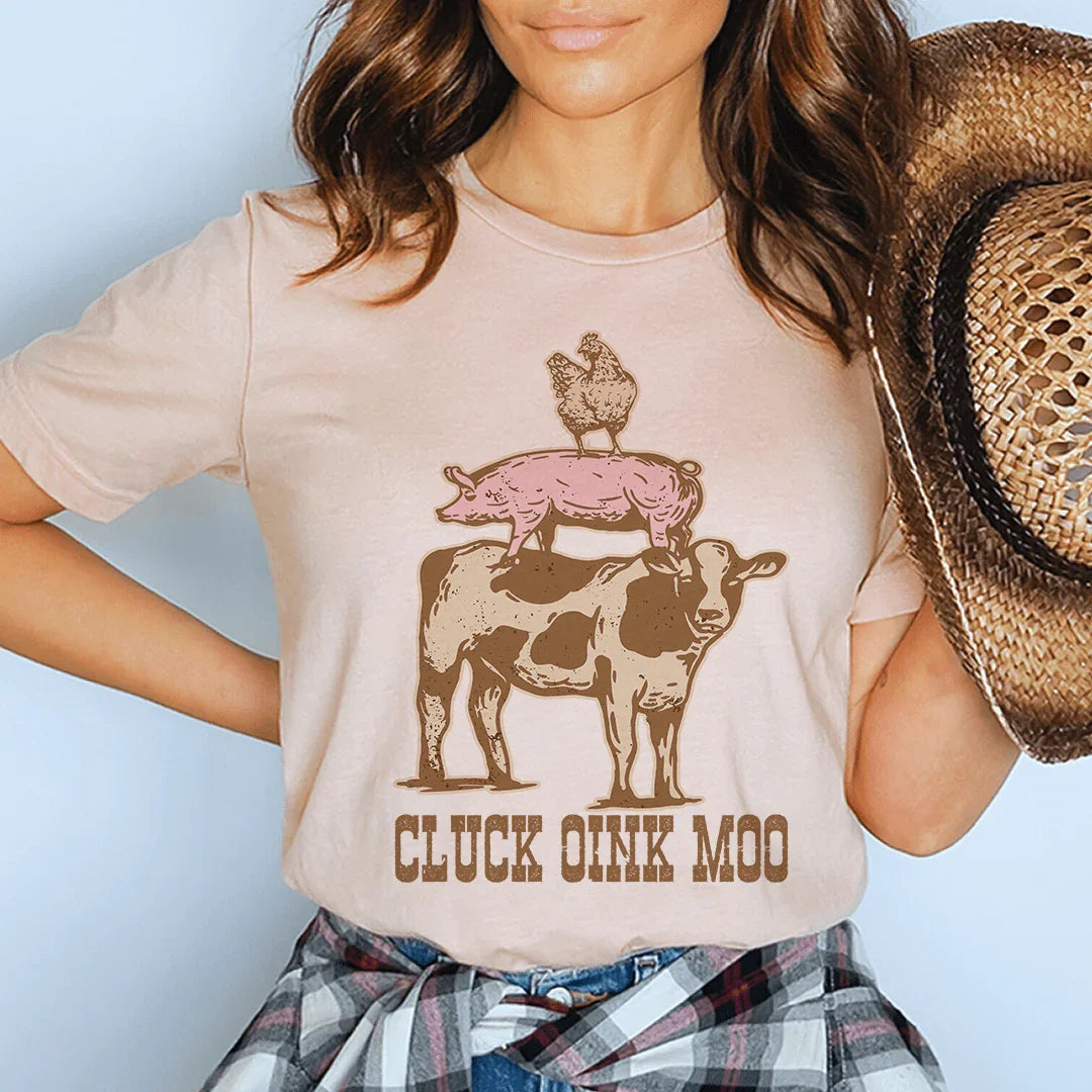 Cluck Oink Moo Tee product image 1
