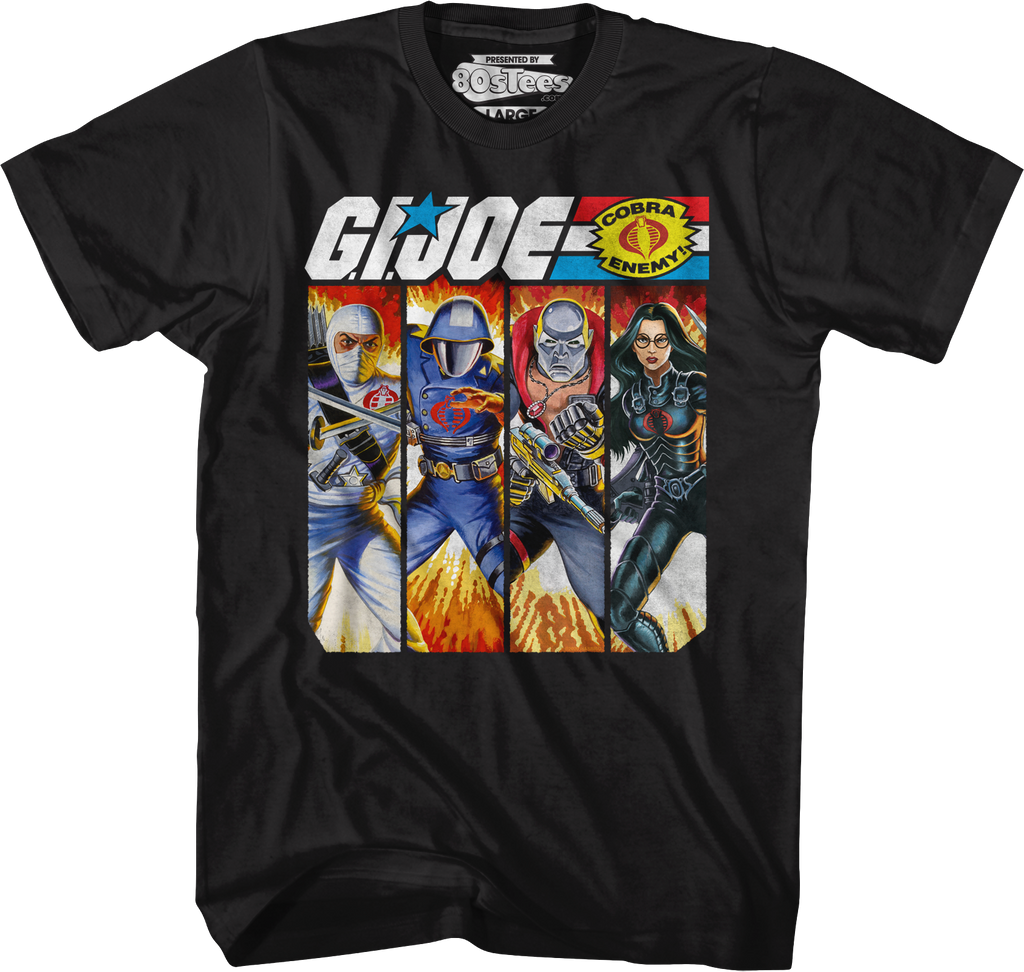 Cobra Box Art Collage GI Joe T-Shirt product image 1