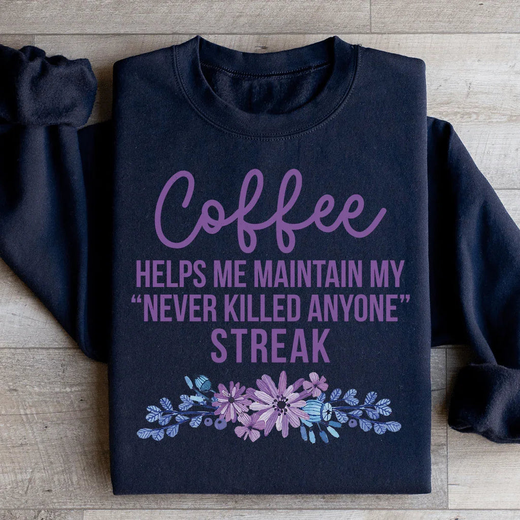 Coffee Helps Me Sweatshirt product image 2