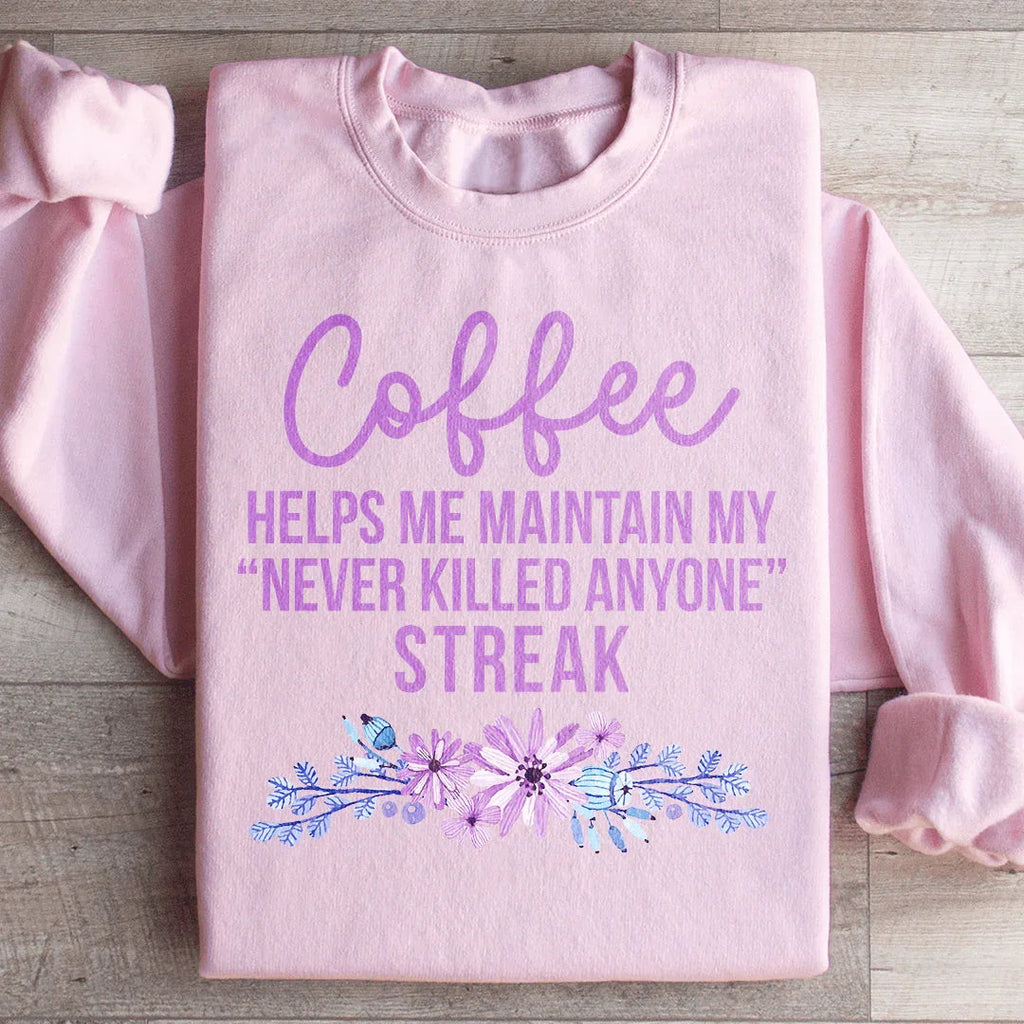 Coffee Helps Me Sweatshirt product image 3