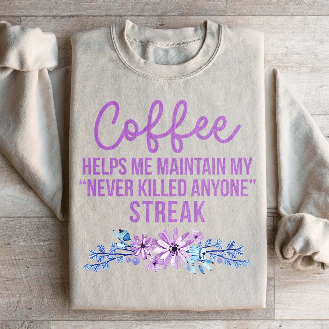 Coffee Helps Me Sweatshirt product image 4