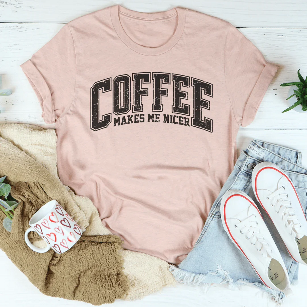 Coffee Makes Me Nicer Tee product image 3