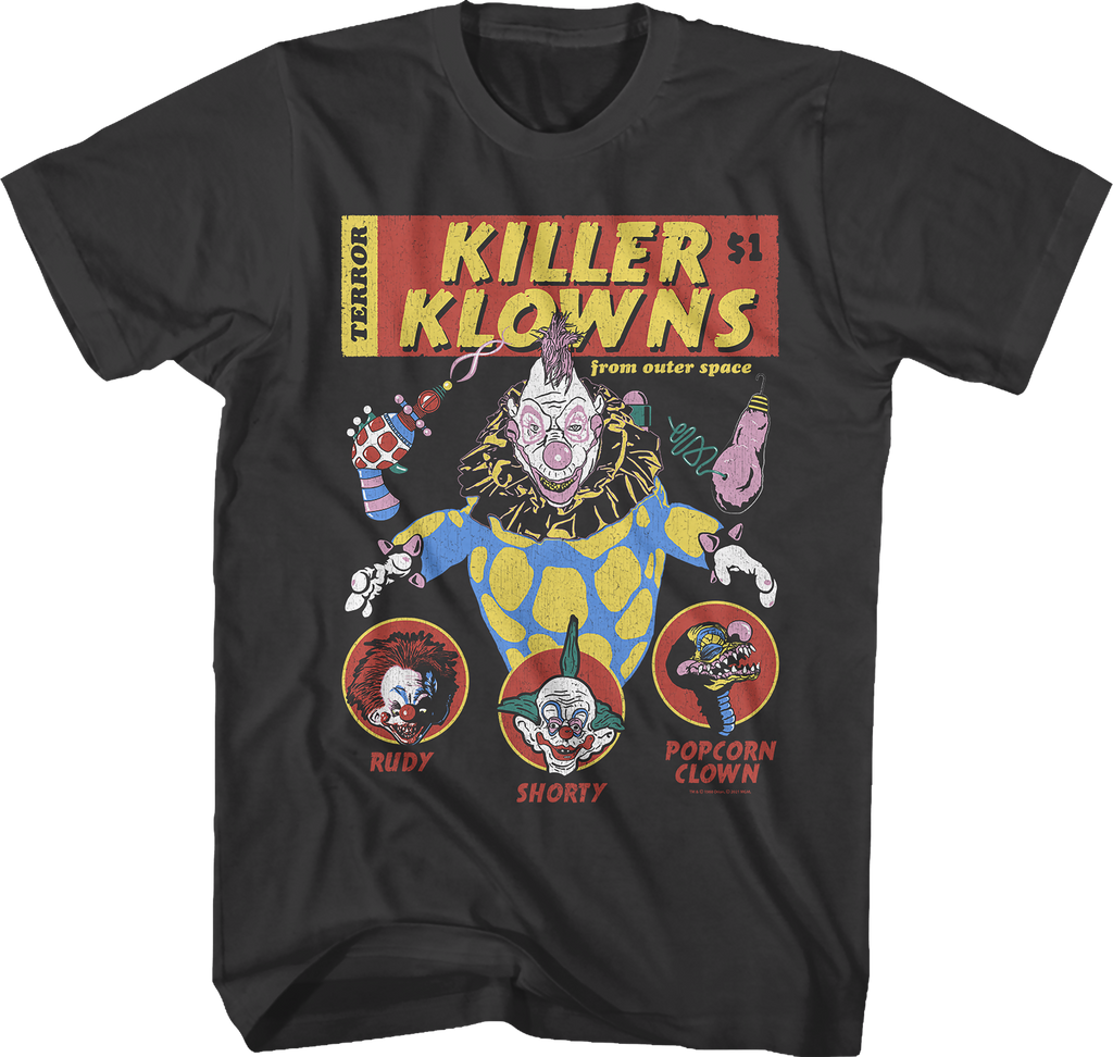 Comic Book Cover Killer Klowns From Outer Space T-Shirt product image 1