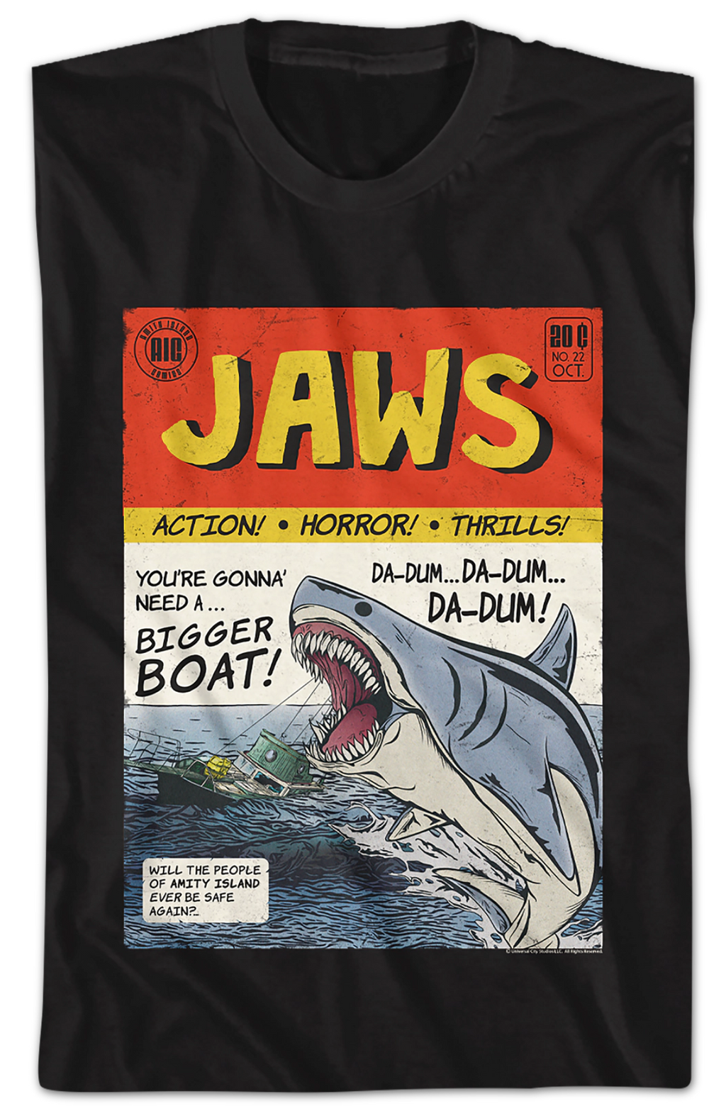 Comic Book Jaws T-Shirt product image 2